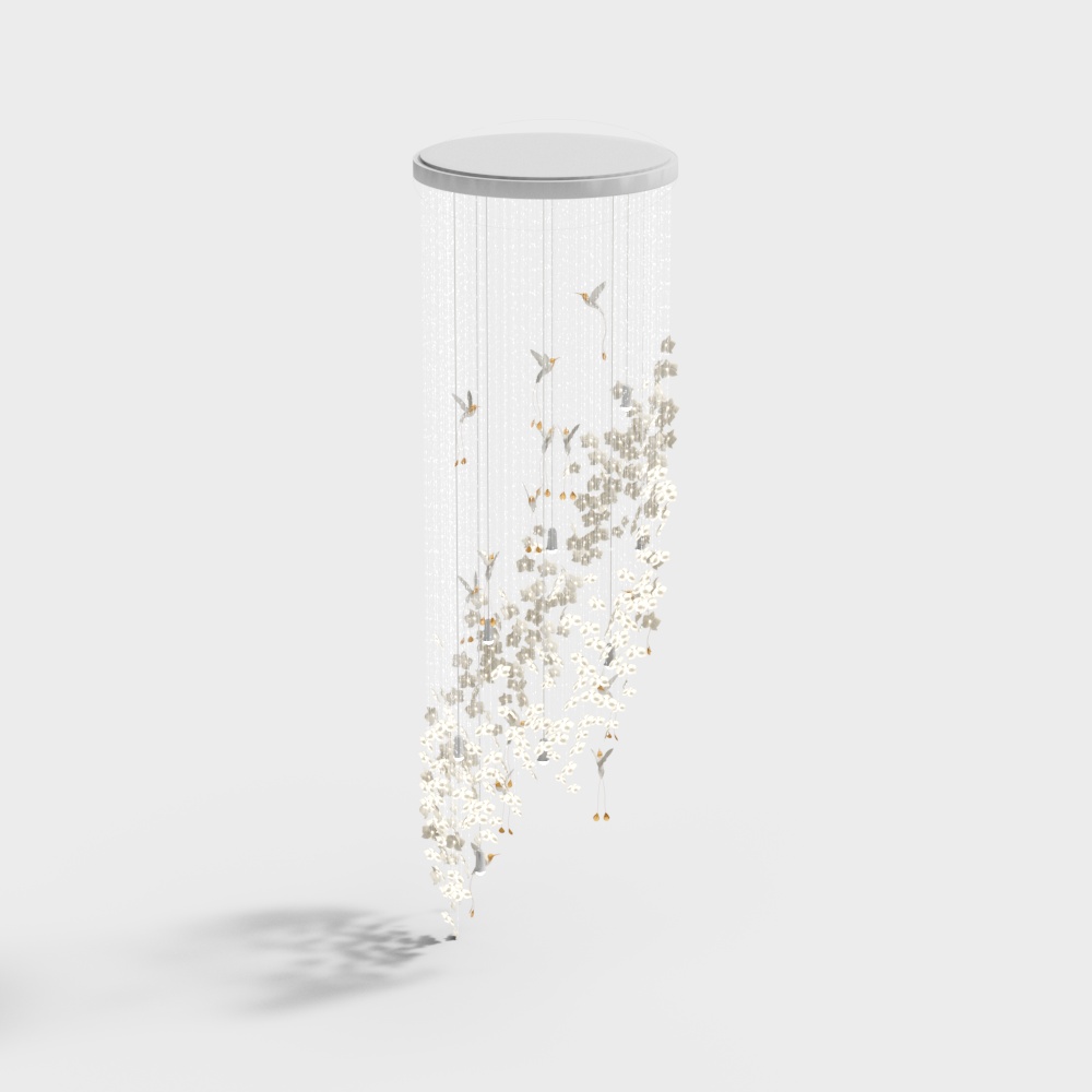 Shopping mall atrium chandelier