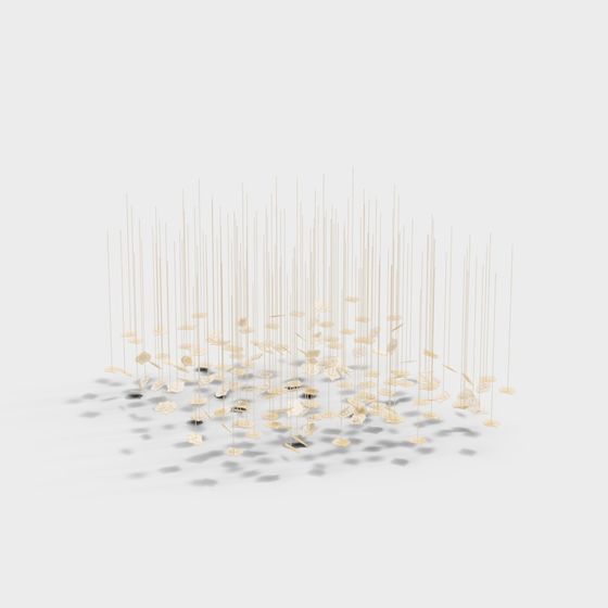 Elegant Abstract Light Art 3D model