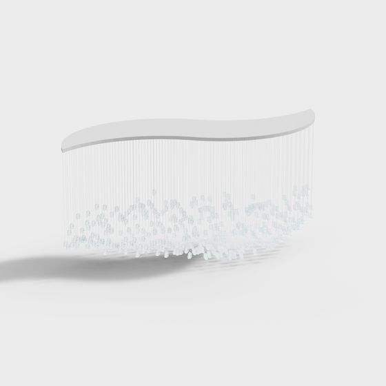 Crystal Waterfall Bar Counter 3D model