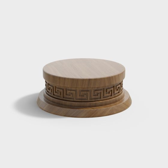 ฐานเสาไม้ลาย