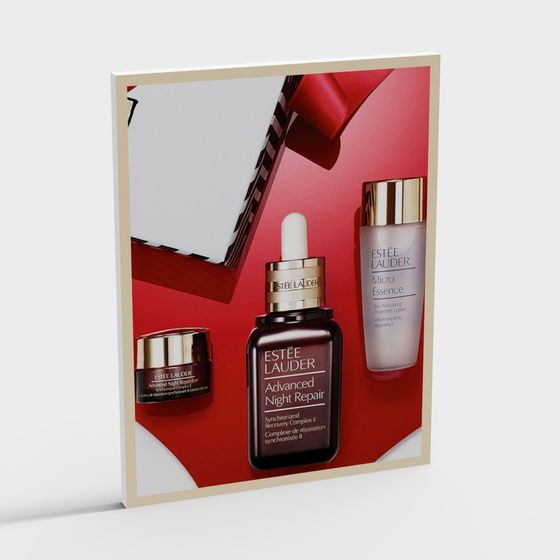 Elegant Cosmetics Display Stand 3D model