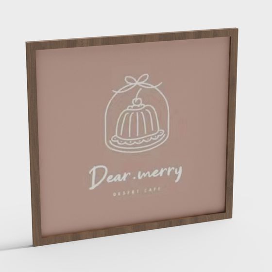 Dear Merry Dessert Cafe 3D model