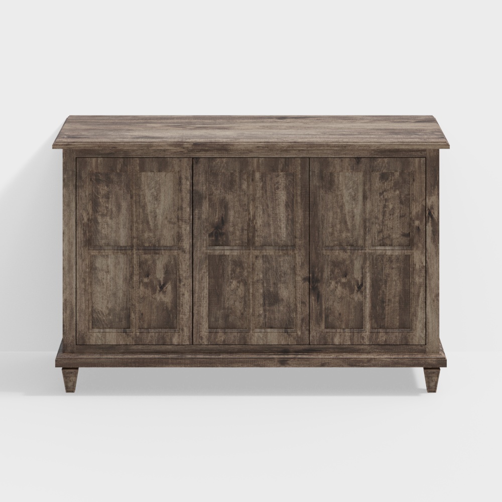 Gabinete de entrada de estilo Wabi-sabi