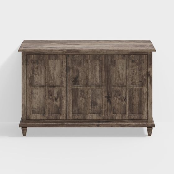 Gabinete de entrada de estilo Wabi-sabi