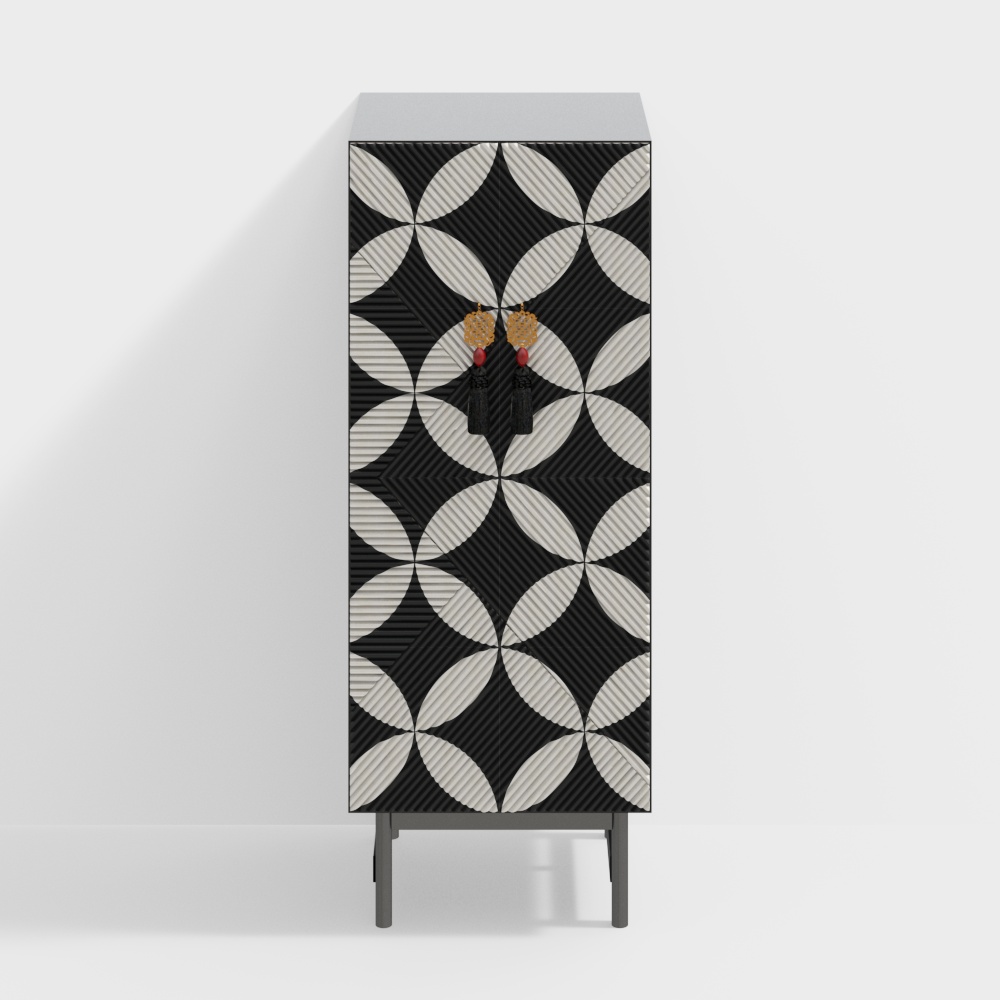 Tủ vào cửa phong cách Trung Quốc mới