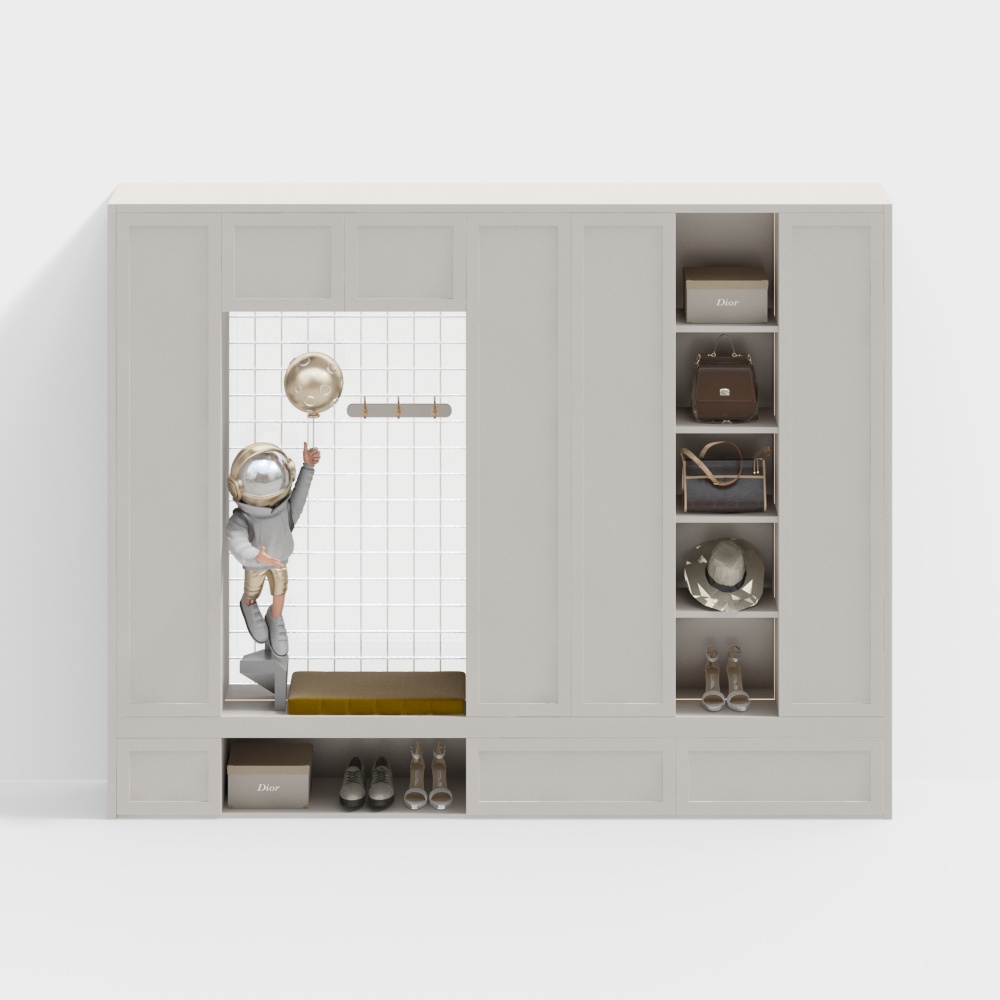 ตู้เก็บของทางเข้าสมัยใหม่