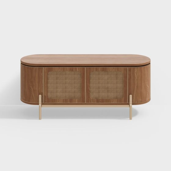 Gabinete de entrada de estilo Wabi-sabi