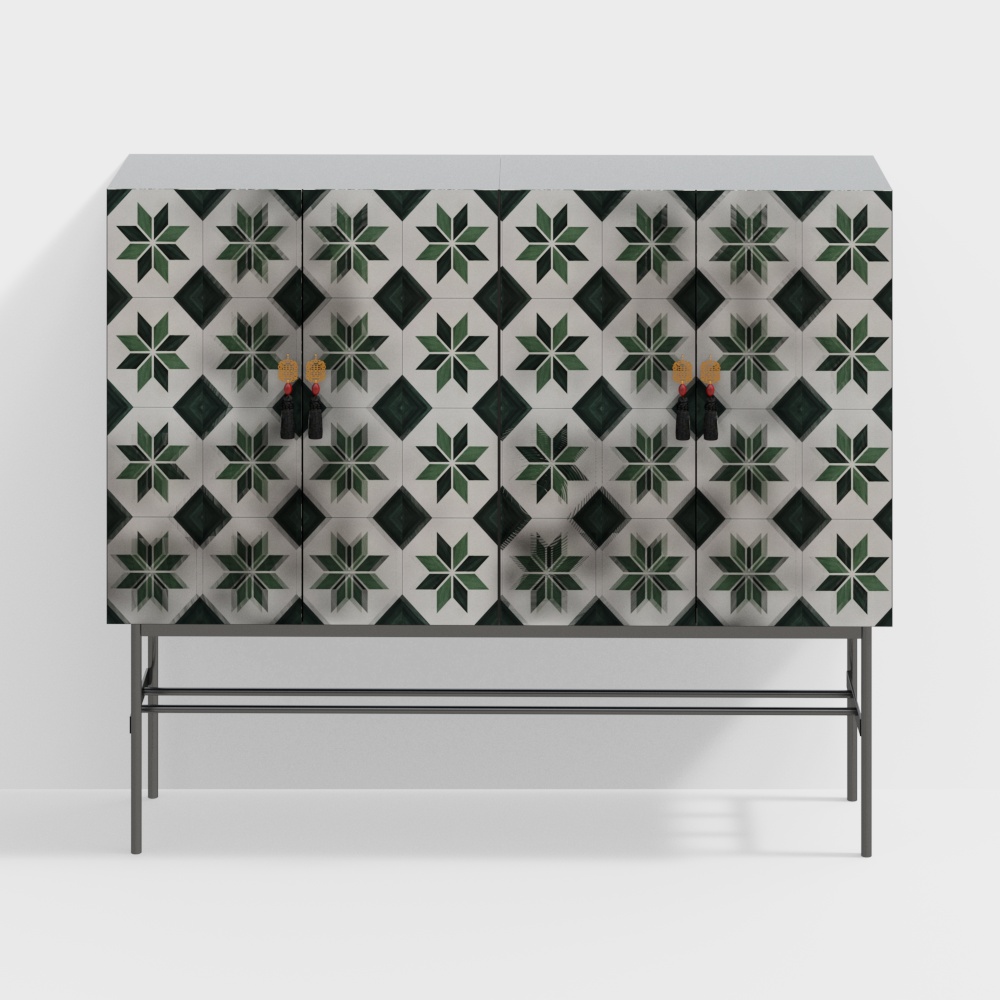 Tủ vào cửa phong cách Trung Quốc mới