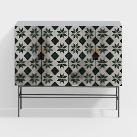 Tủ vào cửa phong cách Trung Quốc mới