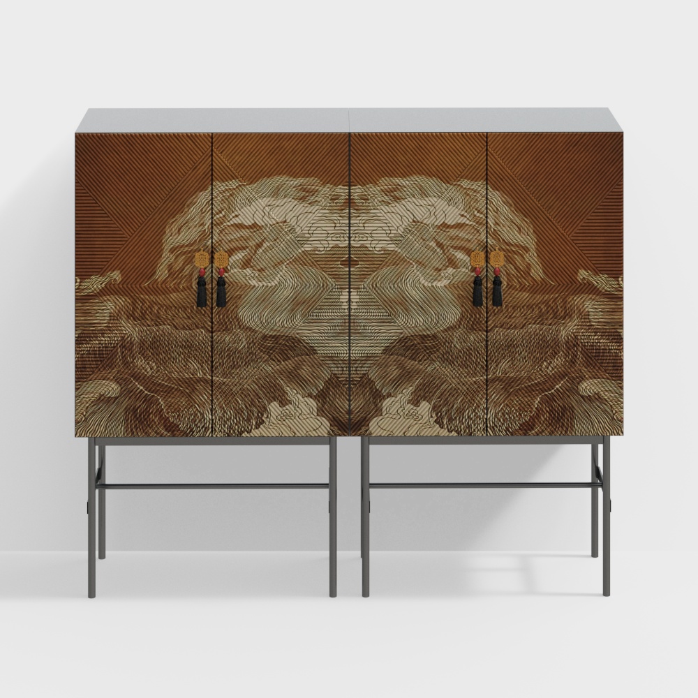 New Chinese style entrance cabinet