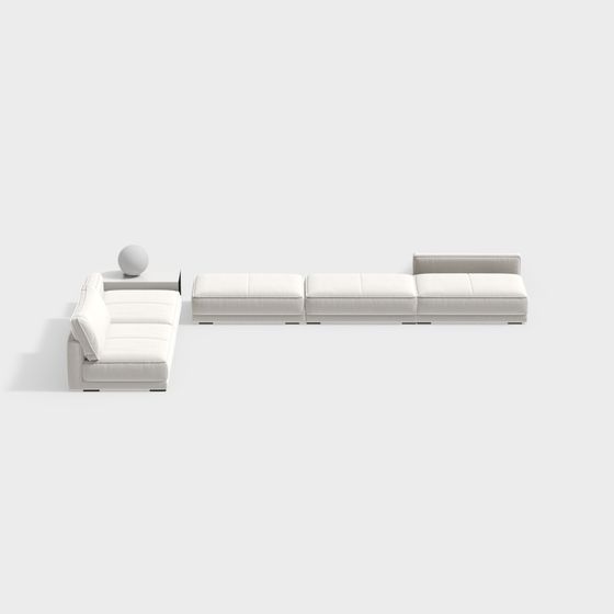 Urban Comfort Modular Sofa 3D model