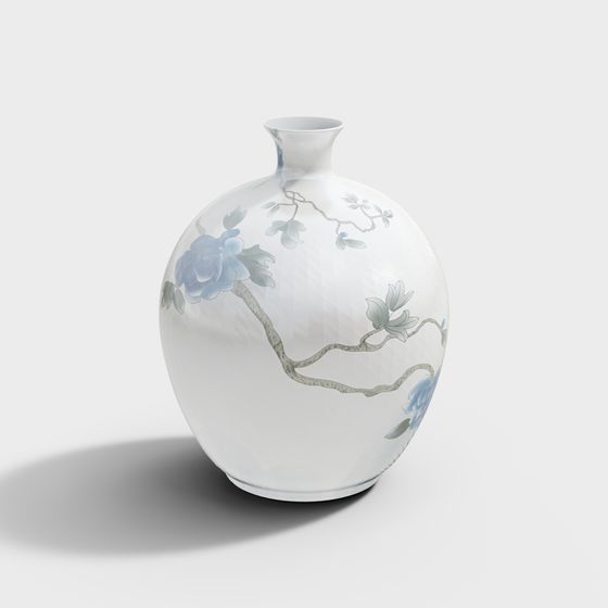 Moonlit Vase 3D model for Tranquil Spaces