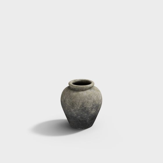 Rustic Ceramic Pot 3D model