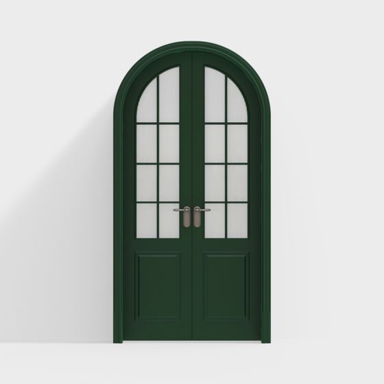 Elegant Arched Door 3D model