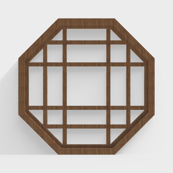 Octagonal Panel 3D model for Modern Design