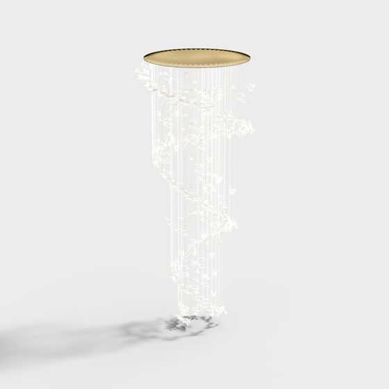 Flowing Light Rain 3D model