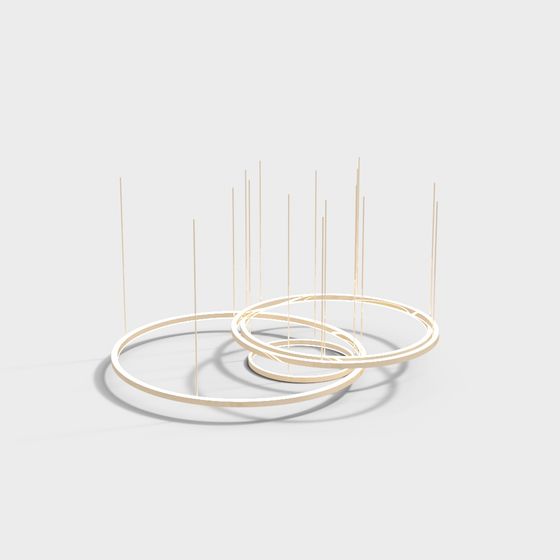 Suspended Ring 3D model for Creative Projects