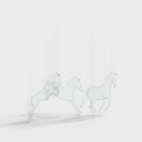 Galloping Horse 3D Model for Designers