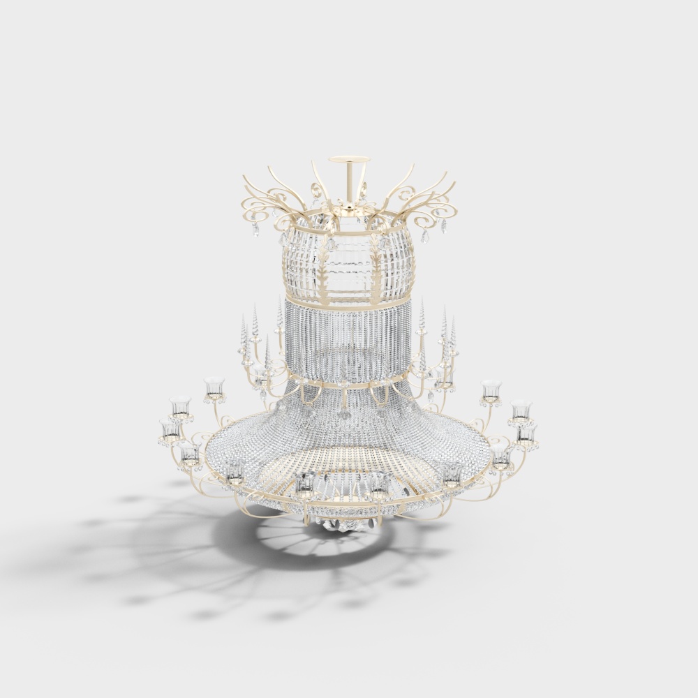 Hotel lobby chandelier