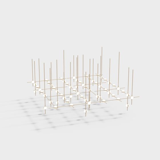 Low-Poly Mesh Beam 3D model