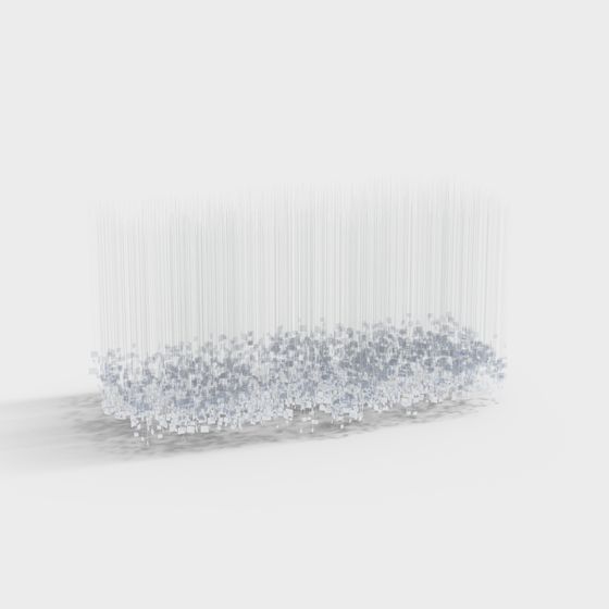 Crystal Waterfall 3D model for Creative Projects