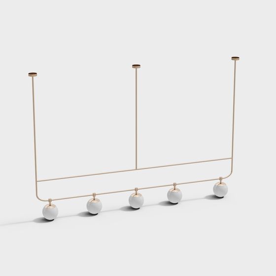 Suspended Art Rack 3D model