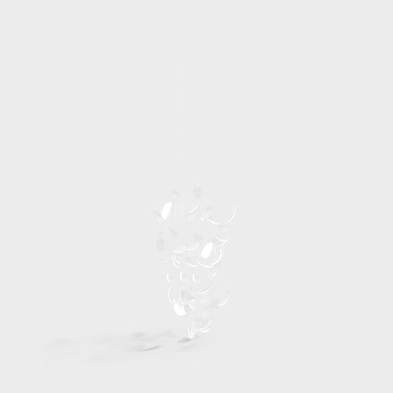 Elegant Crystal Bead Curtain 3D model