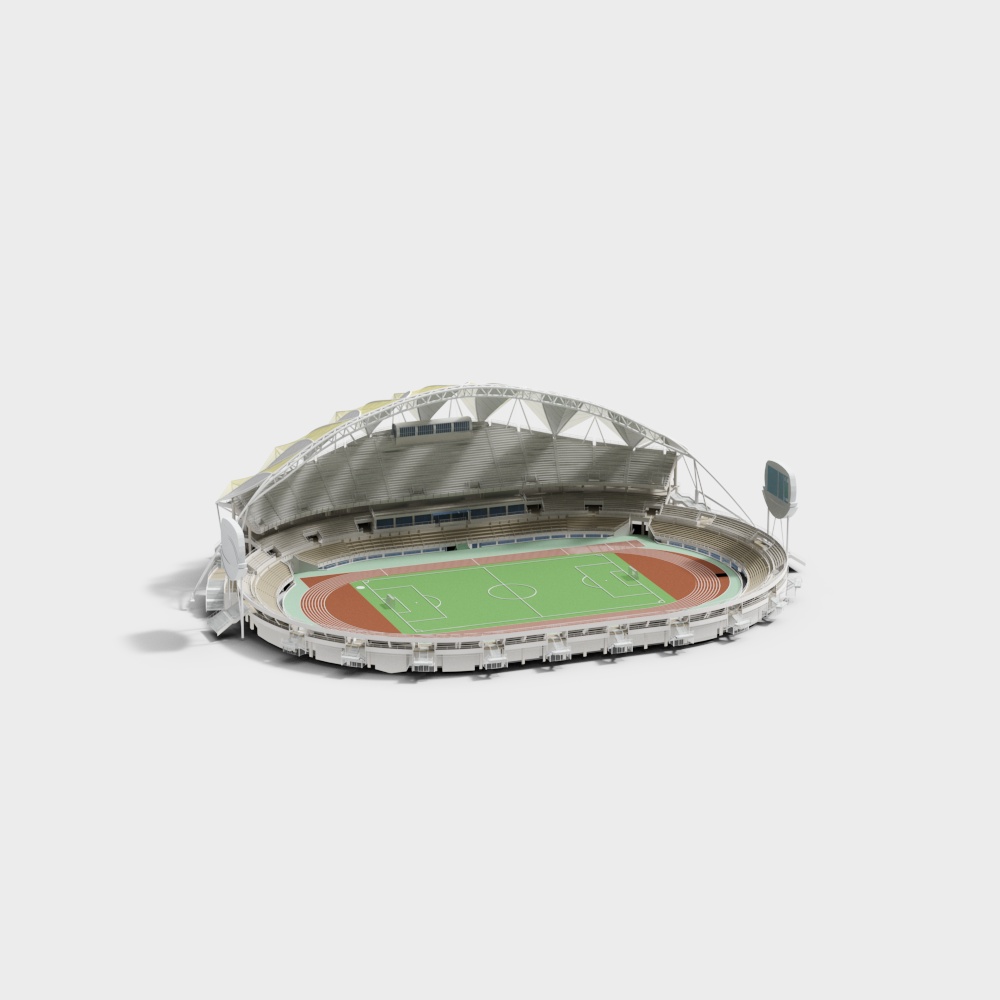 Innovative Stadium 3D Model for Creative Projects