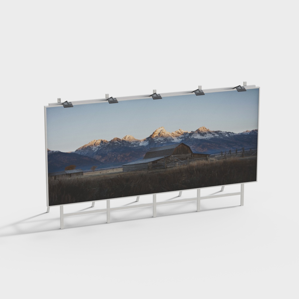 Large outdoor single-sided billboard