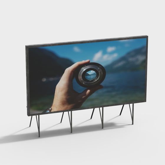 Minimalist TV Stand 3D model