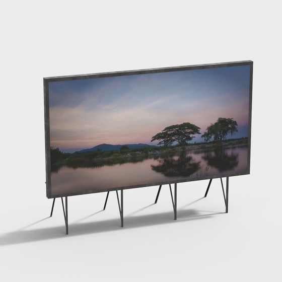 Tranquil Evening Landscape 3D Model