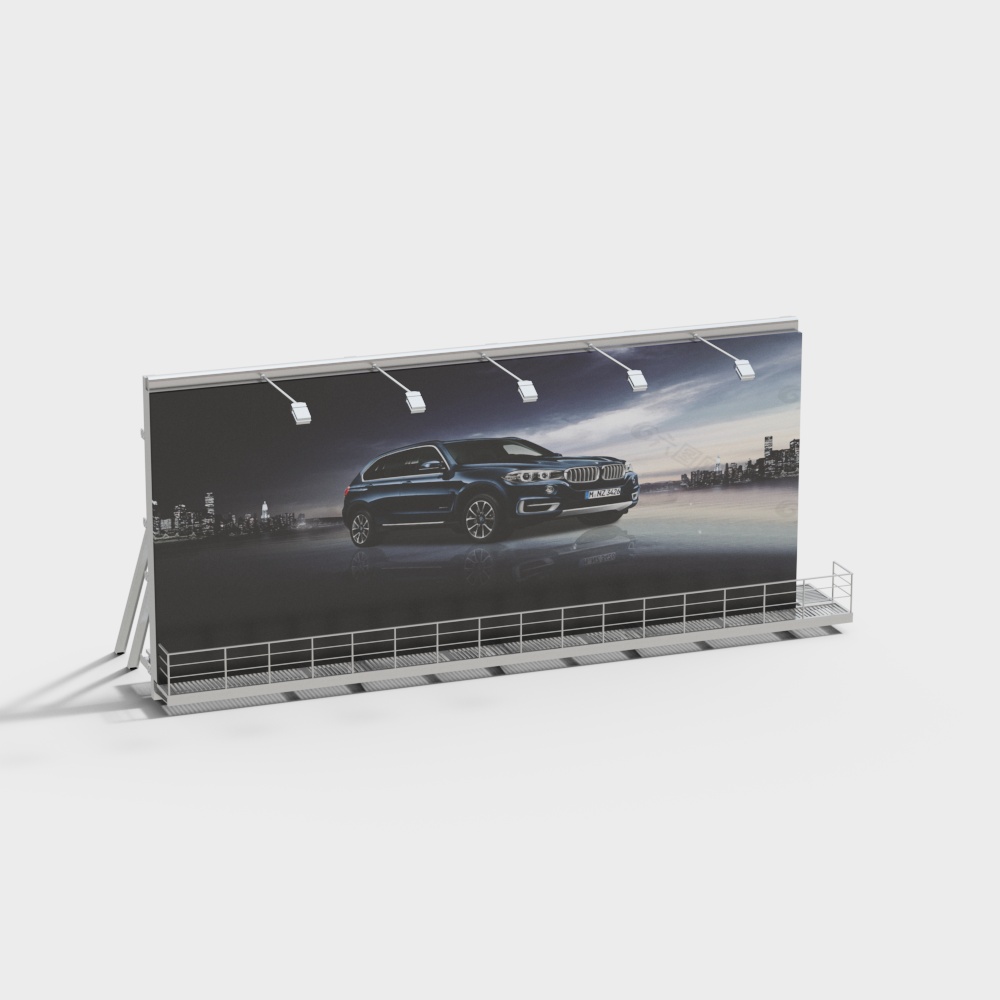 Folding mesh truss large billboard