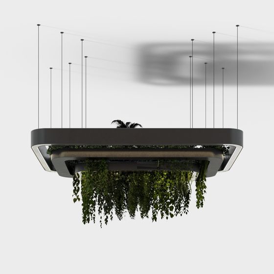 plafond de plantes vertes