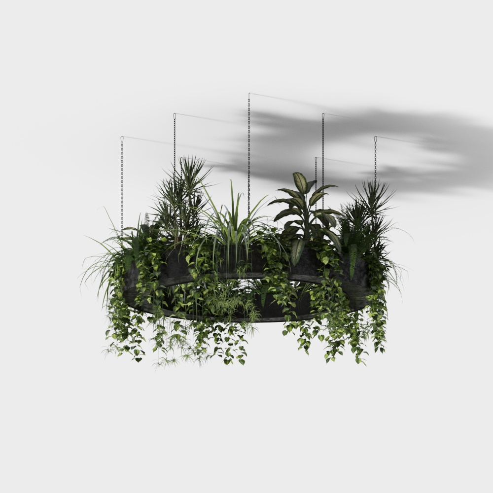 plafond de plantes vertes