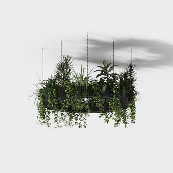 plafond de plantes vertes