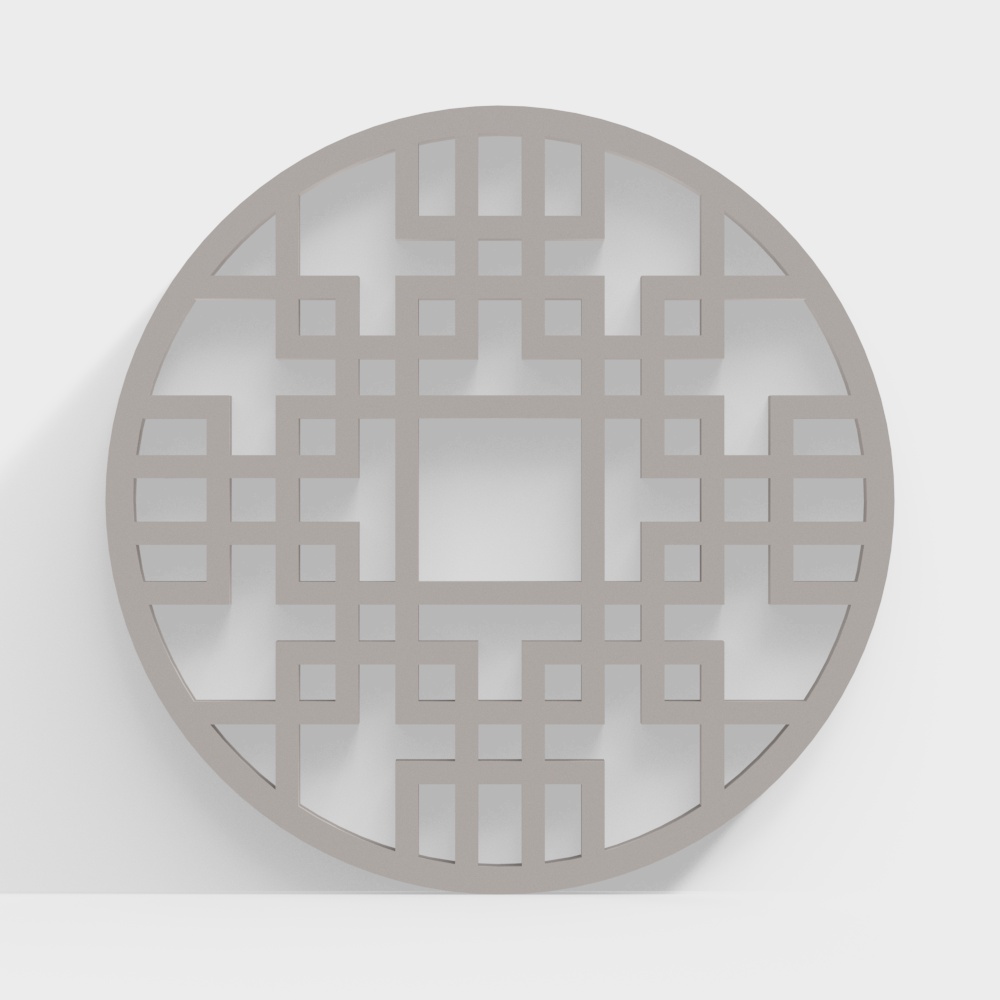 Circular ornamental window