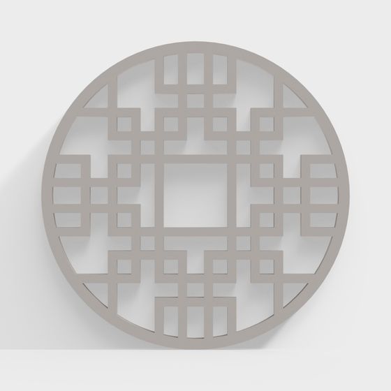 Stylish Round Window 3D model for Contemporary Spaces