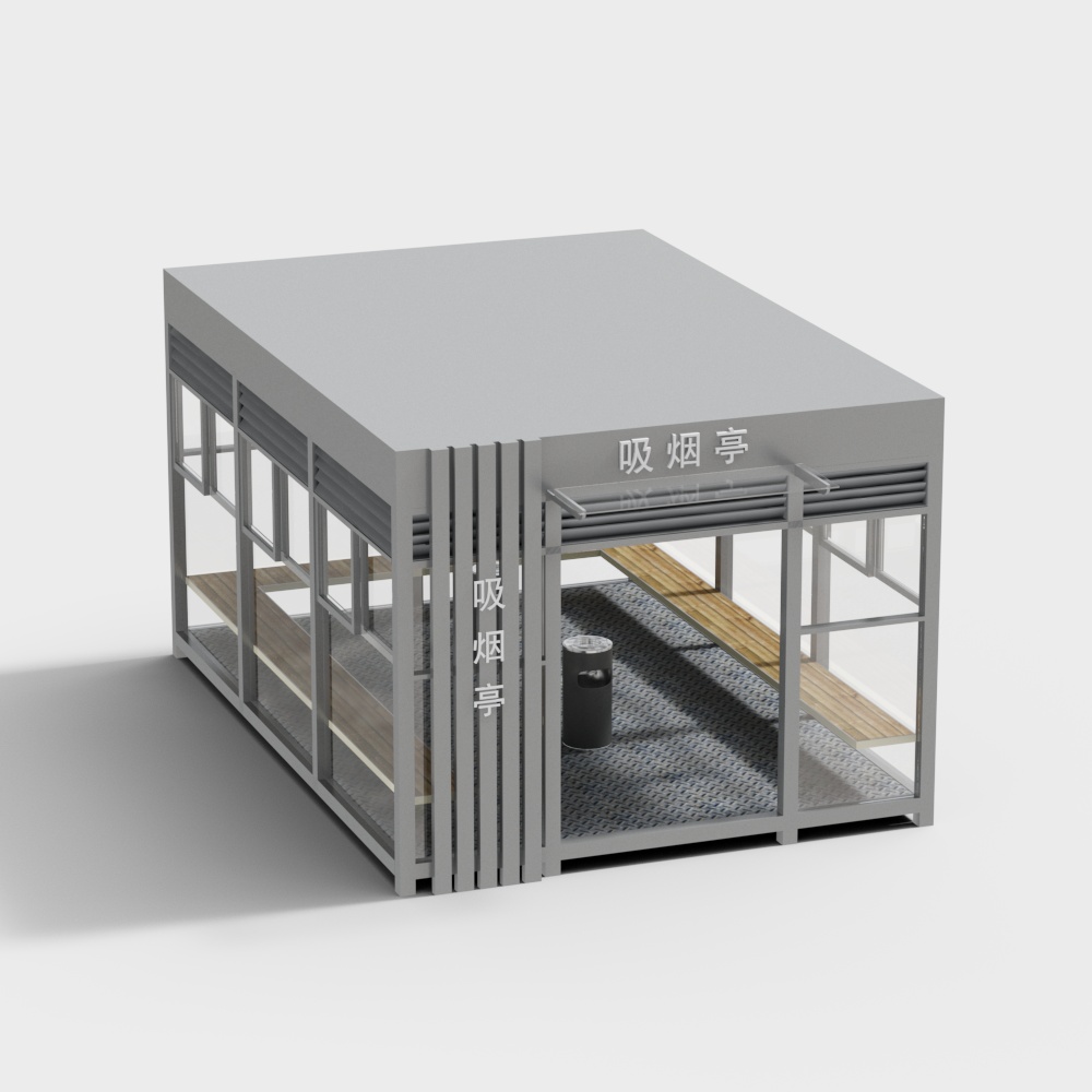 Smoking booth smoking room