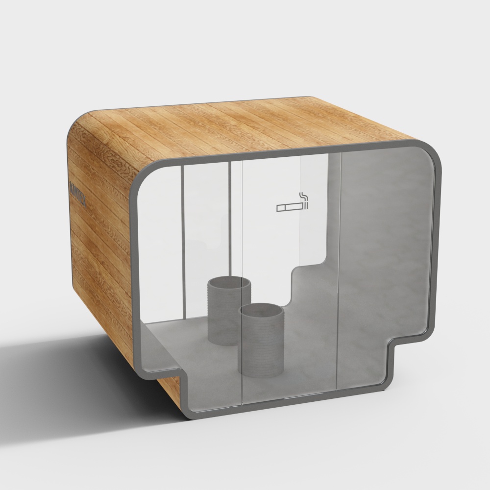 Smoking booth smoking room