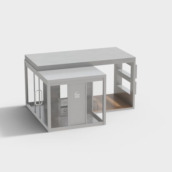 Urban Oasis 3D model – A Minimalist Escape