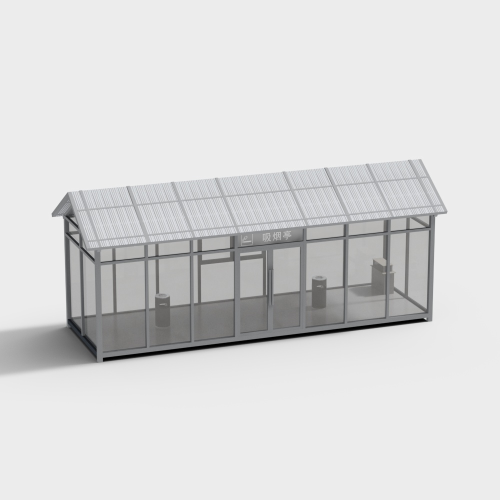 Smoking booth smoking room