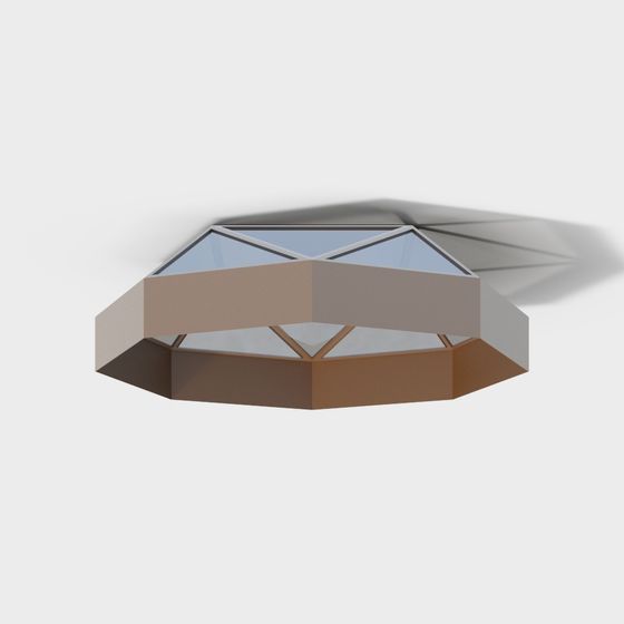 Modern Glass Skylight 3D model