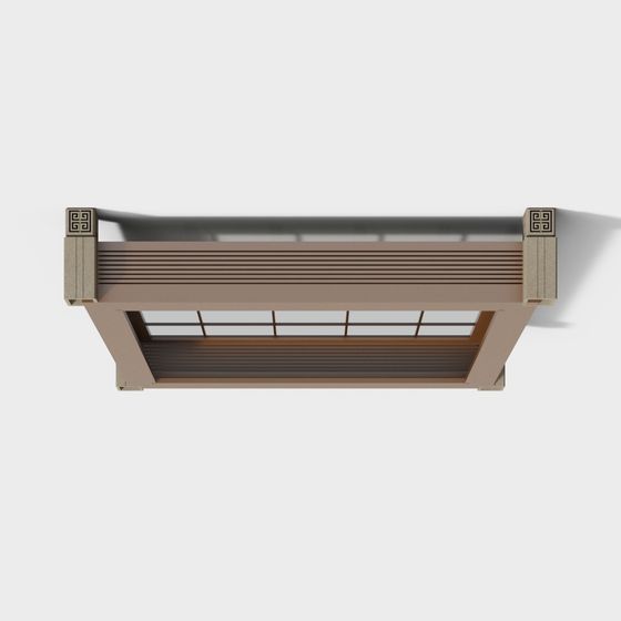 Minimalist Low-Poly Architectural Element 3D model