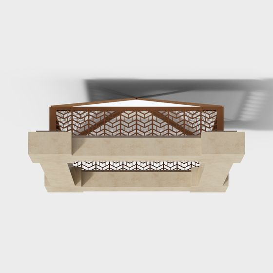 Urban Balcony 3D model