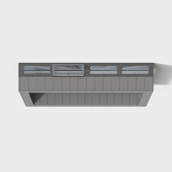 Contemporary Urban Balcony 3D model