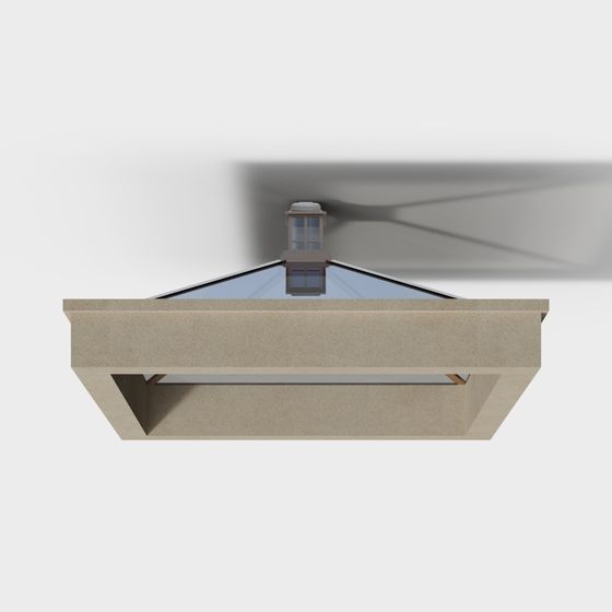 Elegant Low-Poly Skylight 3D model for Innovative Designs