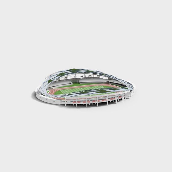 Dynamic 3D Stadium Model Inspired by Olympic Spirit