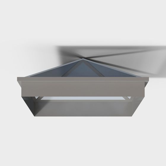 Unique Geometric Low-Poly Building 3D model