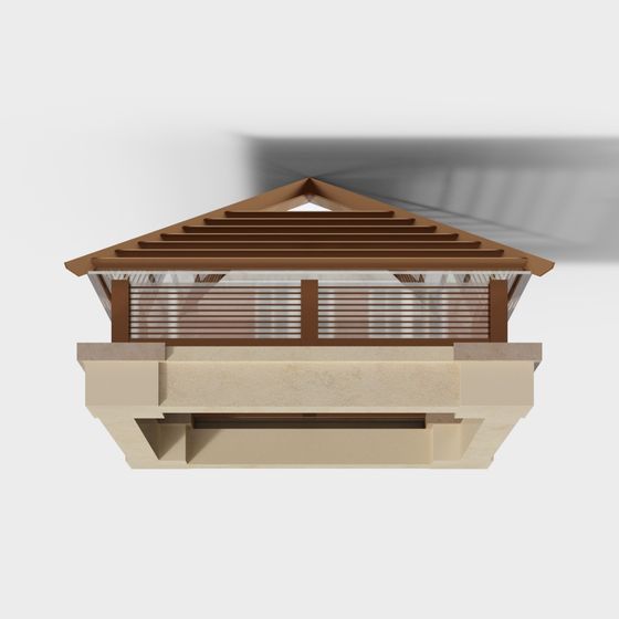 Charming Low-Polygon House 3D model