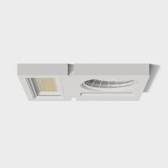 Stylish Ceiling Decorative 3D Model for Interior Design